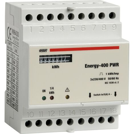 Contador de energía trifásico Energy-400 PWR 4 módulos VN964300 (1/2)