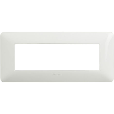 Placa Bticino Matix 6 módulos blanco AM4806BBN