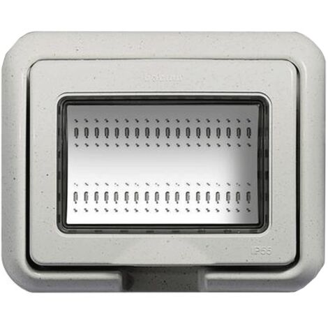 Bticino Placca Stagno IP55 Luz Blanca 3 Mod 24603N