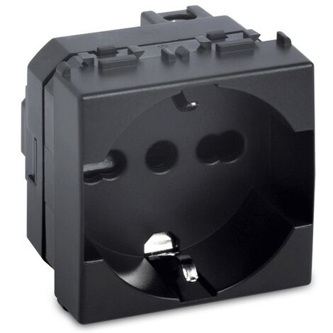 Unel toma de dos polos Master Modo 2P+E 10/16A 250V 2M Gris 31170