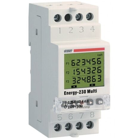 Diferencial, medidor de energia electrica 63A WIFI