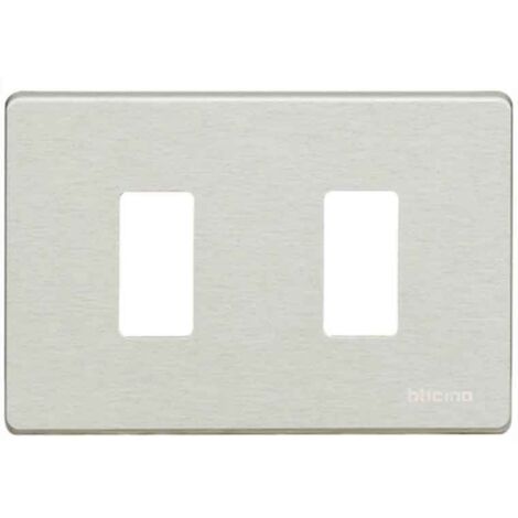 Placa para interruptores Bticino Magic 2 plazas oxidal TIC503/2/X