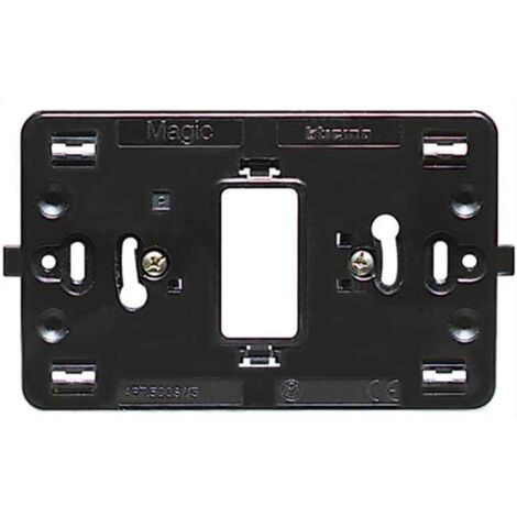 Soporte Bticino Magic 1 plaza para caja redonda y cuadrada TIC500S/13