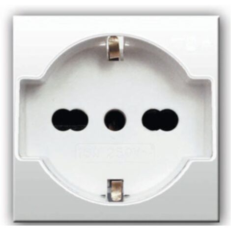 Eléctricos de corriente schuko unel Ave Domus Sistema 44 10/16A universal 441090/15TS (1/2)