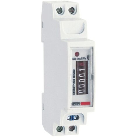 Contador eléctrico Vemer Energy 230V micro DIN VE321600 (1/2)
