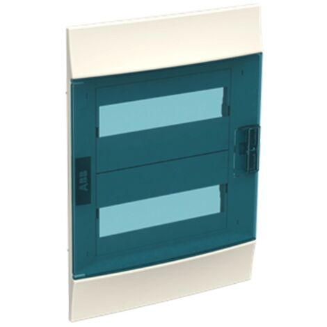 ABB Cuadro de distribución mural de 24 módulos IP41 azul puerta de gasolina dos filas 41F12X22