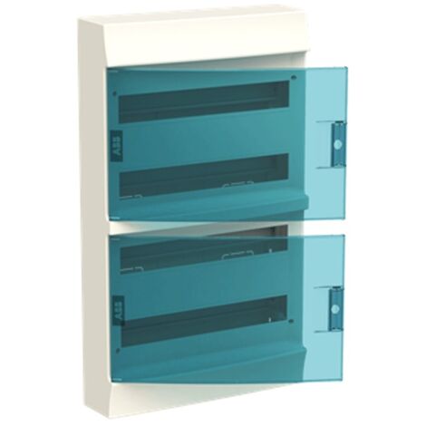 ABB cuadro de distribución mural 72 módulos IP41 puerta azul petróleo blanco 41P18X42
