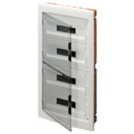 Centralita empotrada Gewiss 18x4 módulos transparente humo IP40 GW40611 (1/2)