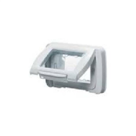 Placa estanca sistema Gewiss blanco ip55 3 módulos GW22451