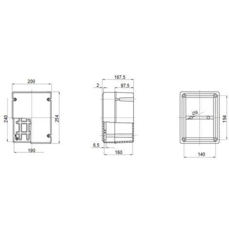 Caja exterior Gewiss con tapa transparente 240x190x160 GW44438