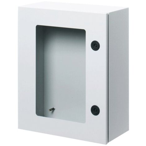 Armario metálico con puerta transparente 405x500x200 IP55 GW46233