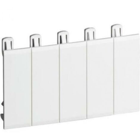 Bticino Tapa para agujeros blanca 5 módulos din F215SP