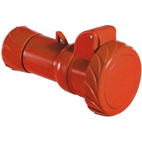 Toma móvil industrial Schneider 3X32A+NT 400V IP67 rojo PKY32M735