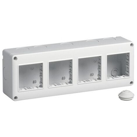 Contenedor Vimar Plana Eikon Arke mural IP40 8 módulos 2+2+2 14814