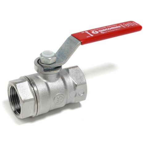Válvula Giacomini de bola F-F 3 pulgadas manija de palanca roja R250X010