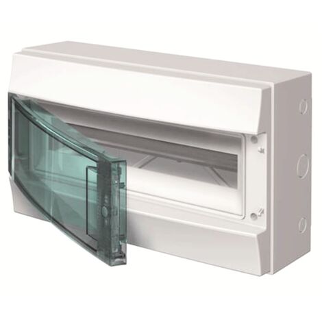 Centralita mural Abb gris 18 módulos con puerta IP65 65P18X12