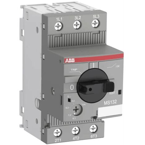 Interruptor de protección del motor Abb 0,25-0,40A 100Ka MS132 2,5 módulos EP 877 3