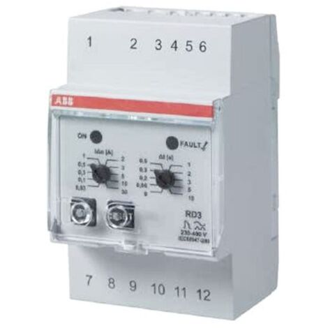 Relé diferencial electrónico modular Abb RD3 J427348