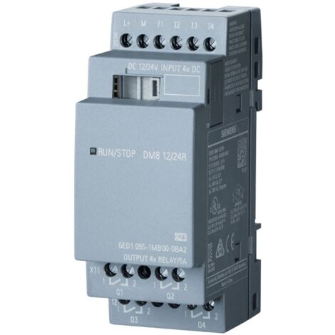 ¡Módulo de ampliación Siemens LOGO DM8 12/24R 6ED10551MB000BA2