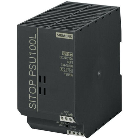 Fuente de alimentación conmutada Siemens SITOP PSU100L 1F/24DC 10A 6EP13341LB00