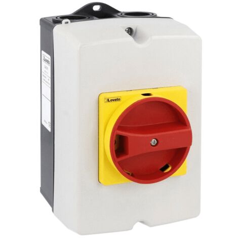 Interruptor seccionador rotativo de pared Lovato 3X32A IP65 GAZ032 (1/5)