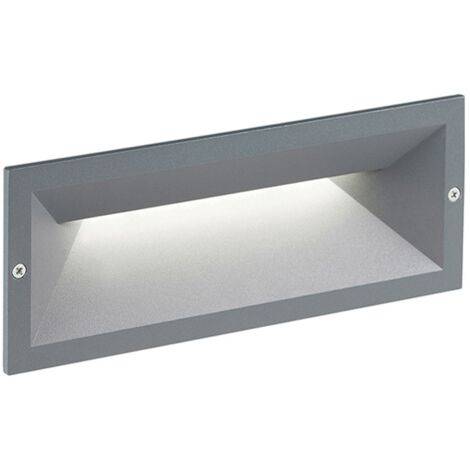 SeÑalizador de paso exterior led empotrar a pared rectangular ip65 luz natural 4000k 99152/16