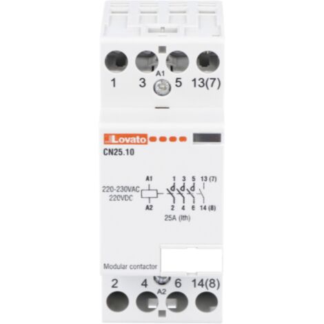 HAGER ERC425 Com Male Eco 4NA 230VAC 25A 2M HAGER ERC425 Com Male Eco 4NA 230VAC 25A 2M