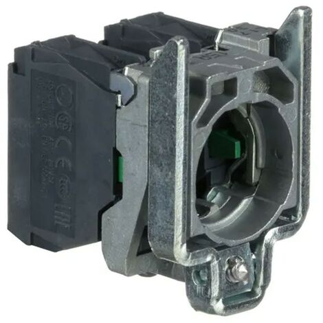 Cuerpo pulsador HARMONY XB4 2 NA 10A 600V diámetro 22mm con embellecedor metálico
