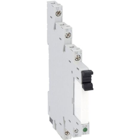 Relé delgado con toma Lovato 1 interruptor 6A 24V HRA101CE024 (1/5)