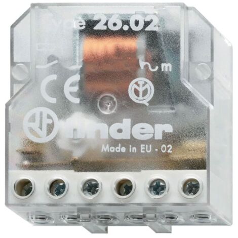 Relé de impulsos electromecánico Finder Tipo 26.02, 2 contactos NO 230V AC 260282300000