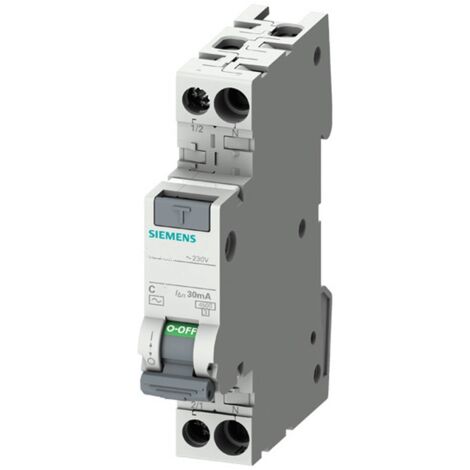 Magnetotérmico diferencial Siemens 10A 4,5KA 1P+N tipo A 30ma 5SV13137KK10