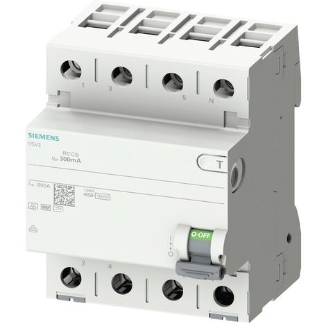 Interruptor diferencial Siemens 25A 4P 300MA AC 5SV46420 Puro