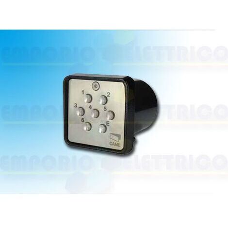 Selector de teclado empotrado Came 12/24V AC/DC 70 mA IP54 001S6000