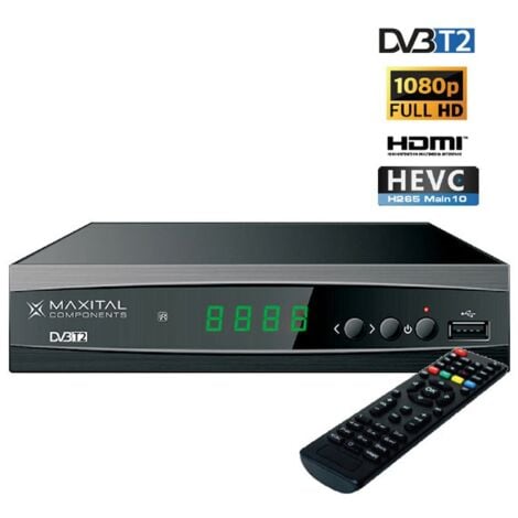 Descodificador digital terrestre Melchioni DVB-T2 H265 HD MAXT230HD