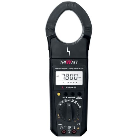 Pinza de corriente Uniks Triwatt para el análisis de la red trifásica TRIWATT