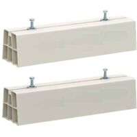 Par de soportes de base de acondicionador de aire Arnocanali con pies 140 kg de capacidad NBP8450