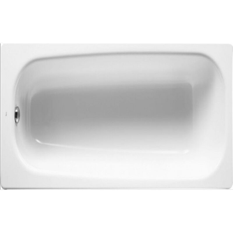 Baignoire Rectangulaire ZOOM Contesa Nue 100x70cm en Acier Emaillé Blanc - A2121K7001