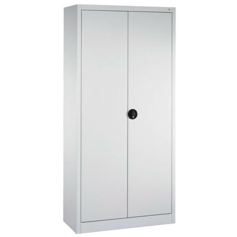 Armoire de rangement haute en résine TOOD - 3 tablettes - Gris