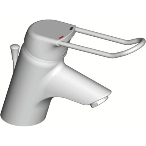 Mitigeur de Lavabo PORCHER Okyris 2 Clinic Chromé avec Manette Ajourée et Vidage en Métal - D2395AA - NEUF (1/3)
