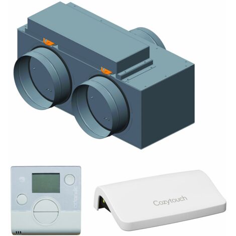 Atlantic – Kit Zone Plus Ø 160/200 mm – Longueur 590 mm – Largeur 400 mm – Acier galvanisé pour climatisation multi-zones