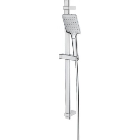 Ensemble de Douche 3 Jets avec Barre ALTERNA Domino Chromé - 7246280
