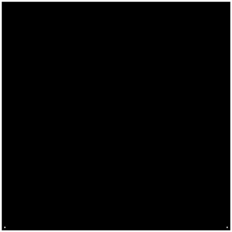 [JAMAIS UTILISE] Plaque de Protection Sol pour Poêle LE MARQUIER 100x100cm Unie Noire - PSC100
