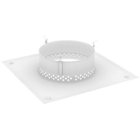 [JAMAIS UTILISE] Plaque de Propreté Aimantée à Ventilation Annulaire DIXNEUF 20x20cm Diamètre 80mm Blanc - 017.PVAA2020080B9
