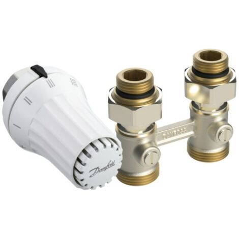 Kit Thermostatique DANFOSS RAE-K + RLVKS Droit DN15 - 013G5091 (1/3)
