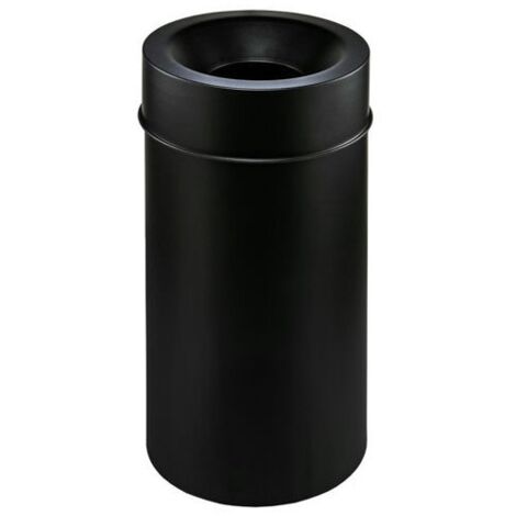 [JAMAIS UTILISE] Poubelle Anti-Feu Murale 50L MEDIAL INTERNATIONAL en Acier Noir - 770211 (1/2)