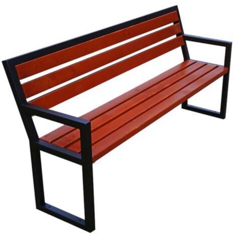 [JAMAIS UTILISE] Banc en Bois Extérieur Avec Dossier et Accoudoirs - A638347 (1/5)