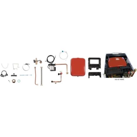 Chappee – Kit hydraulique pompe et vase 18L pour chaudière fioul à condensation – Évacuation des fumées – Pression régulée – 7629655
