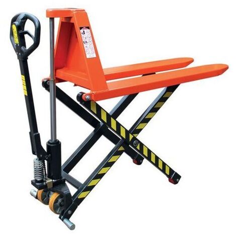 [JAMAIS UTILISE] Transpalette Manuel Haute Levée STOCKMAN Longueur Fourches 1140mm Charge 1000kg Hauteur Levée 800mm - JL6810 (1/5)