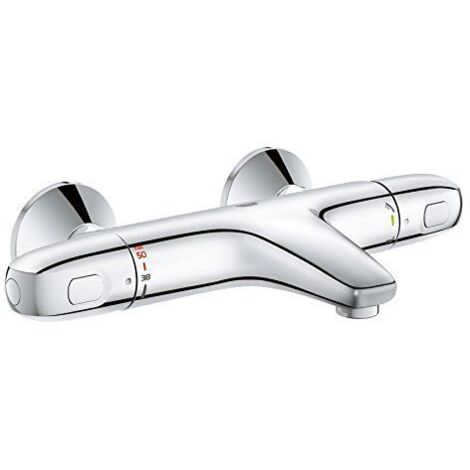 Grohe – Mitigeur thermostatique bain-douche 34439003 – Corps laiton chromé – Technologie CoolTouch – Entraxe 150mm – Aquadimmer Eco