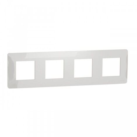 Lot de 2 Plaques de Finition pour 4 Prises SCHNEIDER Unica Studio Blanc - NU200818